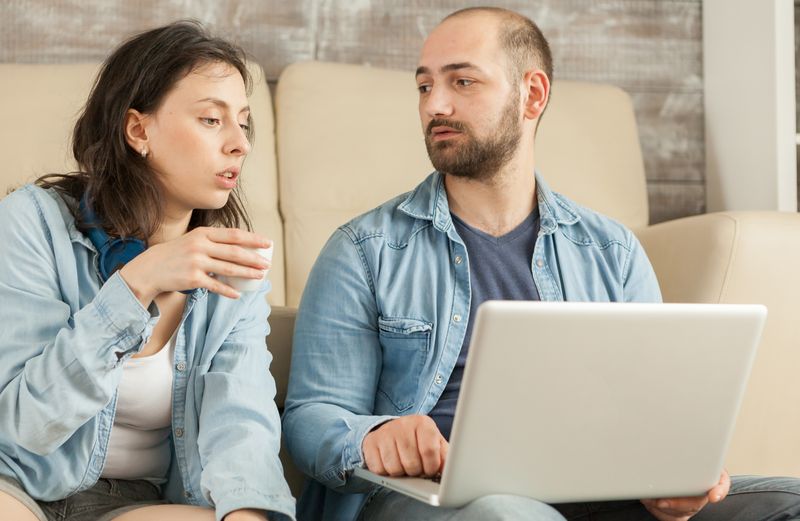 Couple working through therapy together